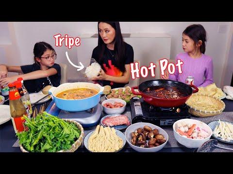 The MOST authentic Sichuan Mom on YT is making 2 Sichuan hot pots + Turkey meatball Recipe 麻辣火锅/番茄火锅