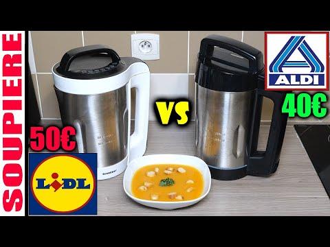 LIDL vs ALDI blender chauffant cook'n mix AMBIANO type moulinex easy soup comparatif soupière soupe
