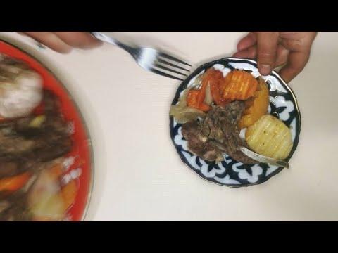 Как приготовить узбекское блюдо ДЫМЛАМУ Тамлённое мясо с овощами#Aziza_gotovit