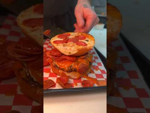 The “YOU WANT A PIZZA ME” BURGER from Tony Beef in Galloway & Somers Point, NJ! 