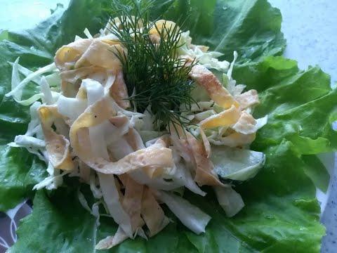 НЕВЕРОЯТНО Вкусный салат! Рецепт легкого салата с капустой!