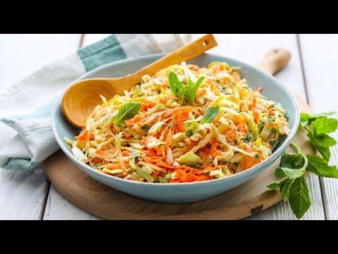 Салат из молодой капусты с морковью | Быстрые салаты | Рецепты Салатов