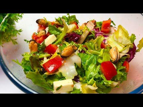 Вкусный Салат за 10 минут /Салат с мидиями на праздничный стол