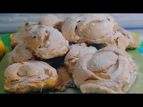 Печенье Рецепт на сметане с хрустящей корочкой из безе /Очень вкусное/  Meringue cookies