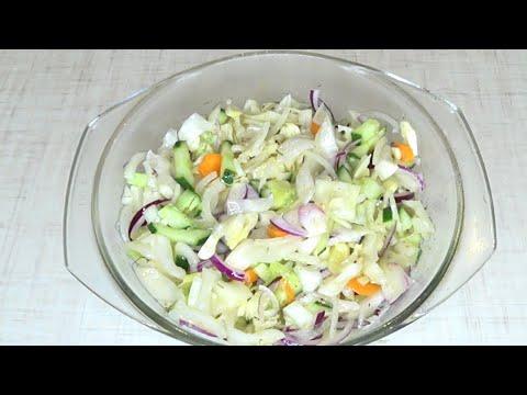 Салат из пикантной капусты / Салат к праздничному столу