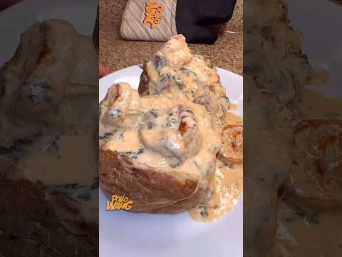 Watch Full Video on Pollo Wang page. Mammah! I made a Creamy Crab, Shrimp Spinach Potato. #PolloWang