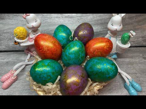 КАК БЫСТРО ПОКРАСИТЬ ЯЙЦА НА ПАСХУ/Как сварить яйца, чтобы они не лопнули