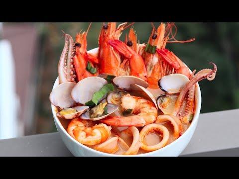 ТОМ ЯМ с креветками, ВОСХИТИТЕЛЬНЫЙ! Рецепт настоящего тайского супа Tom Yam Kung с морепродуктами