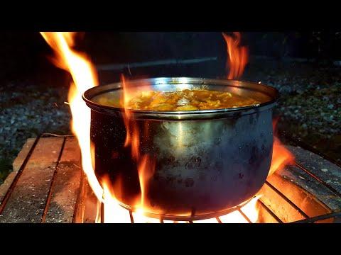 Фантастический Суп на Костре! Цыгане Готовят! Fantastic Campfire Soup! Gypsies Cooking!