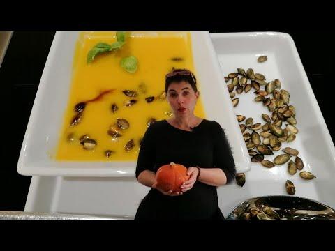 Video Nr. 90! Herbst Kürbissuppe, vegan. Beta-Carotin/ Осенний тыквенный суп, веган. Бета каратин