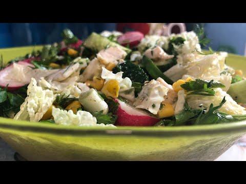 Салат из Пекинской Капусты с Куриной Грудкой/Вкусно и Сытно/Рецепт