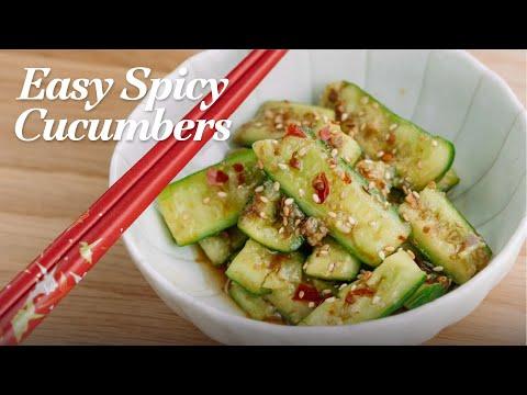 Chinese Smacked Cucumber | Quick and Easy World's Most Addictive Spicy Cucumber Salad | Summer salad