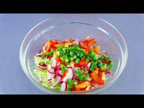 2 НОВЫХ рецепта салатов с редисом! Таких вы еще не пробовали