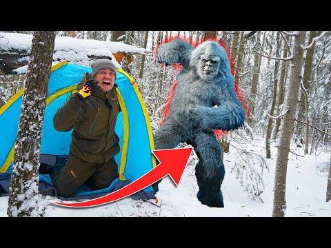 Отправились в жуткий лес, где живет снежный человек, чтобы выжить!