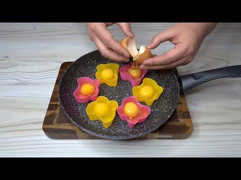 6 Яиц пашот за раз на сковороде | 6 poached eggs at a time in a skillet