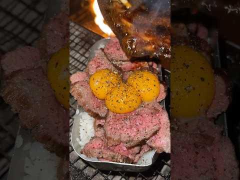 Roast Beef Genius【Winter Camping 】#shorts