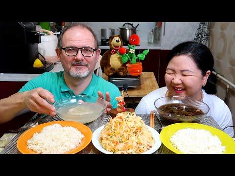 Мукбанг Корейский суп и Куриный бульон / Mukbang Korean Soup and Chicken Broth