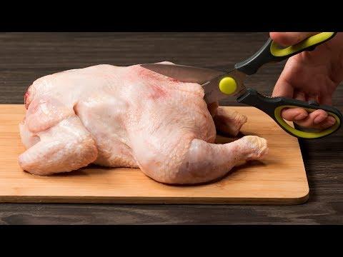 Главное правильно разрезать курицу. Более мягкого и сочного мяса вы не пробовали. | Appetitno.TV