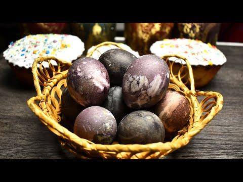 Интересный способ Как покрасить яйца на Пасху без краски