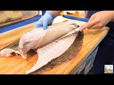 Рыба КАМБАЛА, Разделка Рыбы на Филе Приготовление САШИМИ  | КОРЕЙСКАЯ Еда _ Full-HD.mp4
