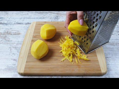 Рецепт тертого картофеля за несколько минут! Картофель и яйца с сыром