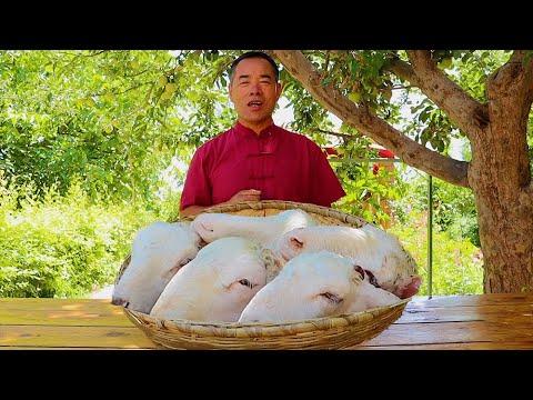 $20 Bought 5 Sheep heads, Made Spicy Braised Lamb Head and Treat my Buddies | Uncle Rural Gourmet