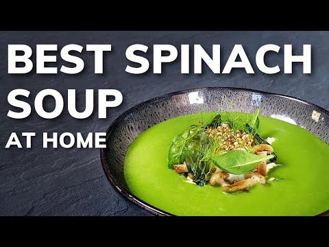Gourmet SPINACH SOUP recipe | Anchovies - Feta - Mushrooms - Fennel