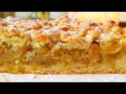 Обалденный Тертый Пирог с яблоками (Очень Нежный и Рассыпчатый)  Мамины рецепты