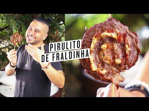 FIZ CHURRASCO BARATO COM PIRULITO DE FRALDINHA