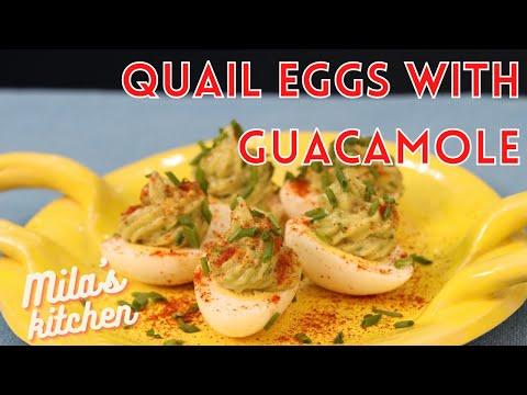 Перепелиные яйца с гуакамоле | Quail eggs with guacamole | Двойной афродизиак!