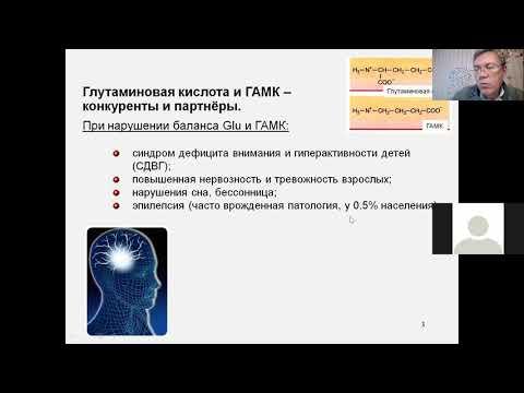 Дубынин МФК весна 2021 Химия мозга 6 глутамат ГАМК
