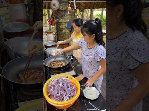 Canh Chua Bông Súng, Cá Đồng Muối Chiên #shorts #mộtthoángquêhương #monanviet #food