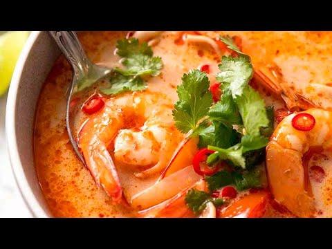 ТОМ ЯМ, как в Таиланде, только дома! Суп том ям с креветками за 15 минут | Тайская кухня