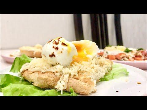 ЗАВТРАК блюда из яиц: яйцо в хлебе, шакшука, тост с яйцом пашот. Легкое приготовление яйца пашот