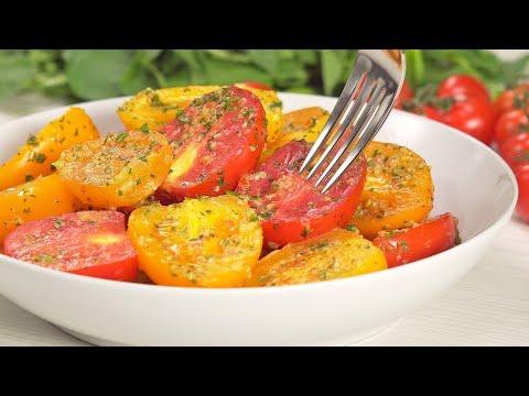 Аппетитные помидоры в остром чесночном соусе. Рецепт от Всегда Вкусно!