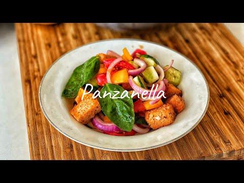 Салат. Что есть в жару? Panzanella. Итальянская Панцанелла. Летний салат из овощей в жаркий день.