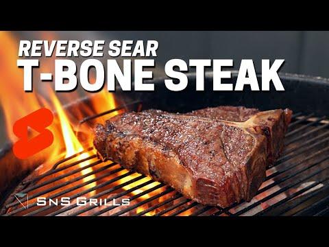 Reverse Sear T Bone Steak #shorts