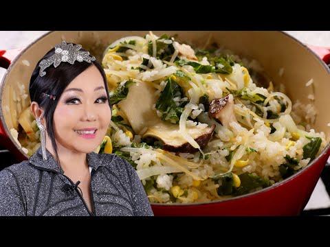 Healthy vegetable rice bowl (1 pot vegan meal: 건강식 영양밥)