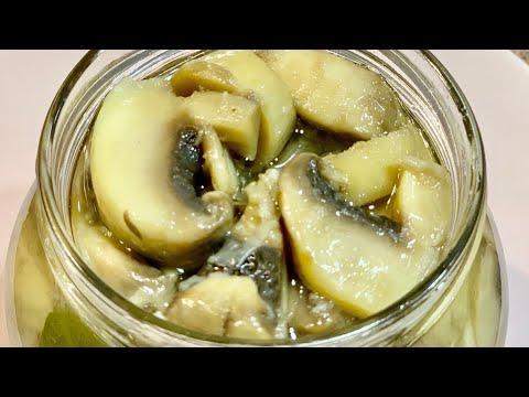 Маринованные грибы ( шампиньоны) - невероятно вкусный, очень простой и быстрый рецепт