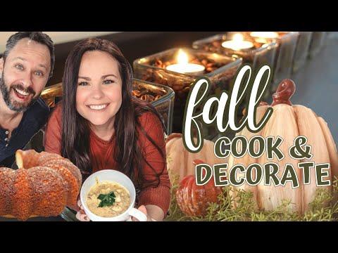 FALL RECIPES AND DECORATING | COZY FALL DECOR | DUMP AND GO RECIPES | AMBER AT HOME