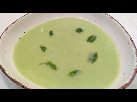 Chilled Melon & Mint Soup/ Холодный Суп из Дыни и Мяты