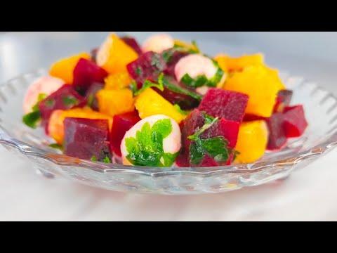 Витаминный салат со свеклой и апельсином