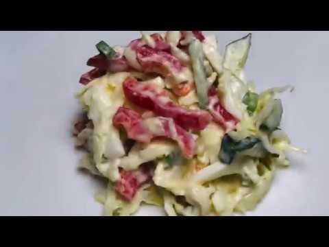 Как приготовить ОВОЩНОЙ САЛАТ С ЯЙЦАМИ | Вкусные салаты