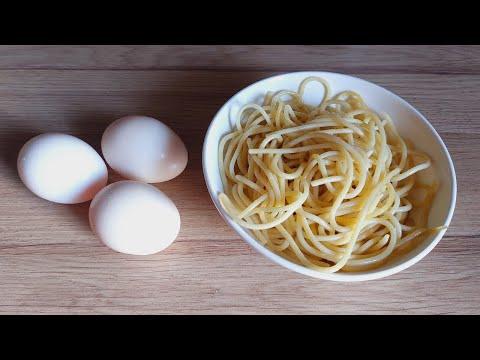 У ВАС есть ЯЙЦА и  Остатки спагетти (макароны) ? Вкусный, простой ЗАВТРАК ЗА 7 МИНУТ!