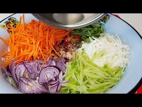 Просто,Дёшево и Вкусно Салат Овощное Ассорти по Корейски
