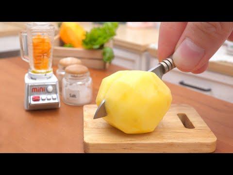 Delicious Miniature Potato Soup Recipe For Weekend | Miniature Cooking Idea