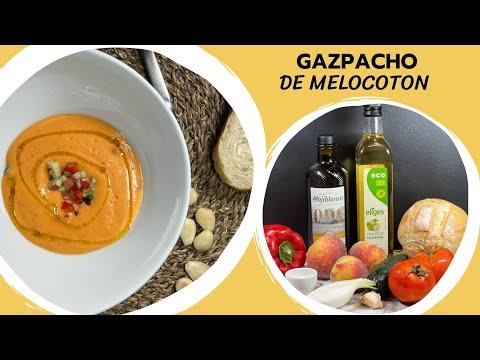 Gazpacho de melocotón - Como hacer gazpacho fácil y paso a paso