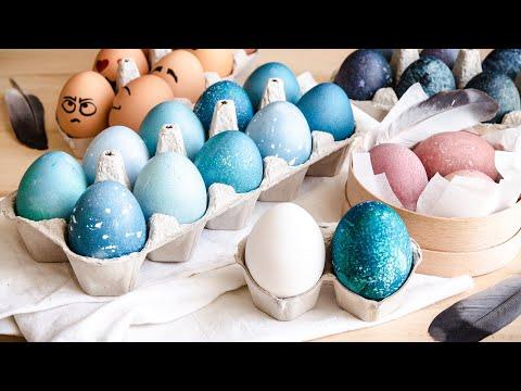 7 вариантов: Как Покрасить Яйца на Пасху БЕЗ ХИМИИ