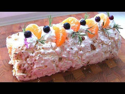 Бесподобный Меренговый Рулет / нежнейший десерт по мотивам торта " Анна Павлова "