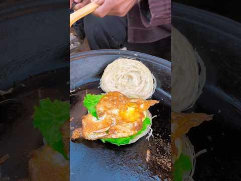 Chinese Burger Slate fried eggs